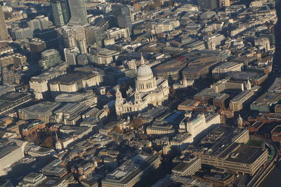 High angle view of cityscape