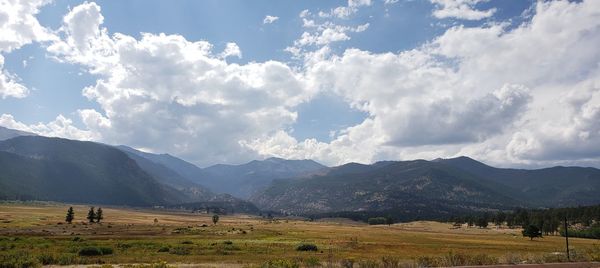 Panoramic view of landscape against sky