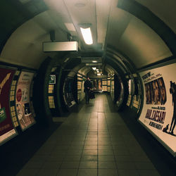 Underground subway station