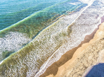 High angle view of beach