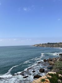 Scenic view of sea against sky