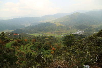 Scenic view of landscape against sky