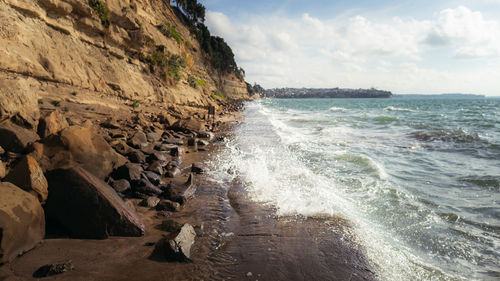 Scenic view of sea against sky