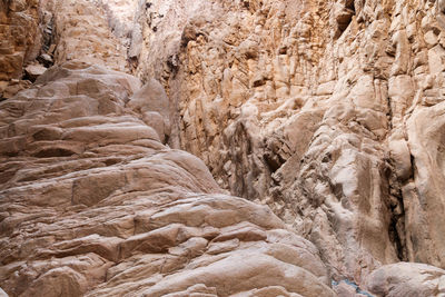 Full frame shot of rock formations