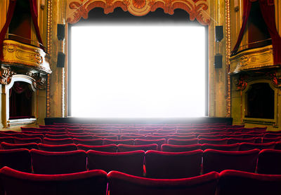 Cinema screen, stockholm, sweden