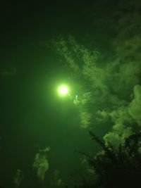 Low angle view of sky at night