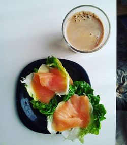 Close-up of food served in plate