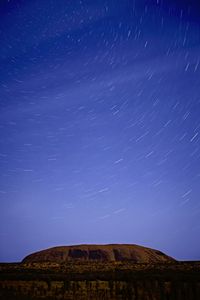 Low angle view of star field against star field