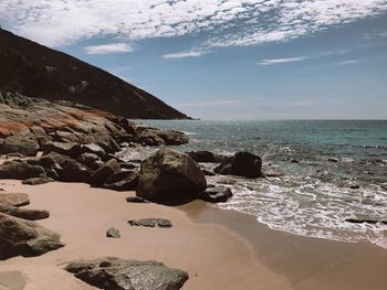 Scenic view of sea against sky