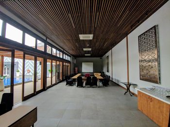 Empty corridor of building