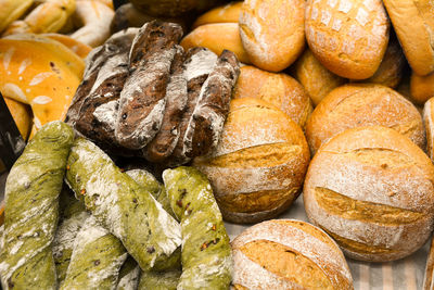 Close-up of bread in market