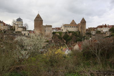 View of old building against sky