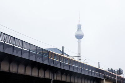 View of the berlin metro in a cold cold end of winter day