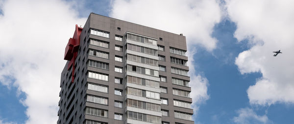 Low angle view of buildings against sky