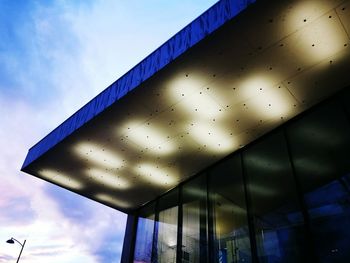 Low angle view of built structure against sky