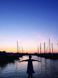 Silhouette of trees at sunset