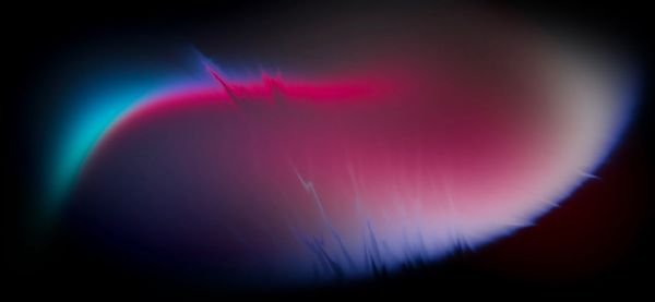 Light painting against sky at night