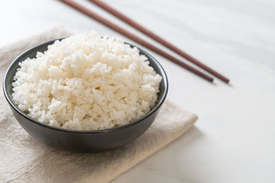 Close-up of food in bowl on table