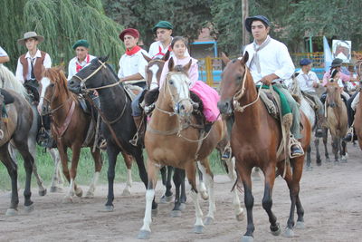 Group of people on ground