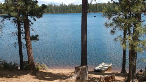 Scenic view of calm lake