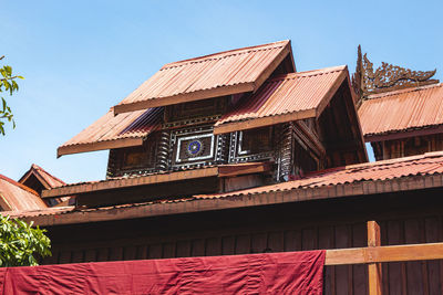 Low angle view of building against sky