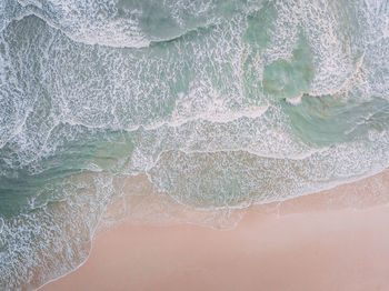 Full frame shot of frozen water