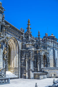 Sculpture of cathedral against clear blue sky