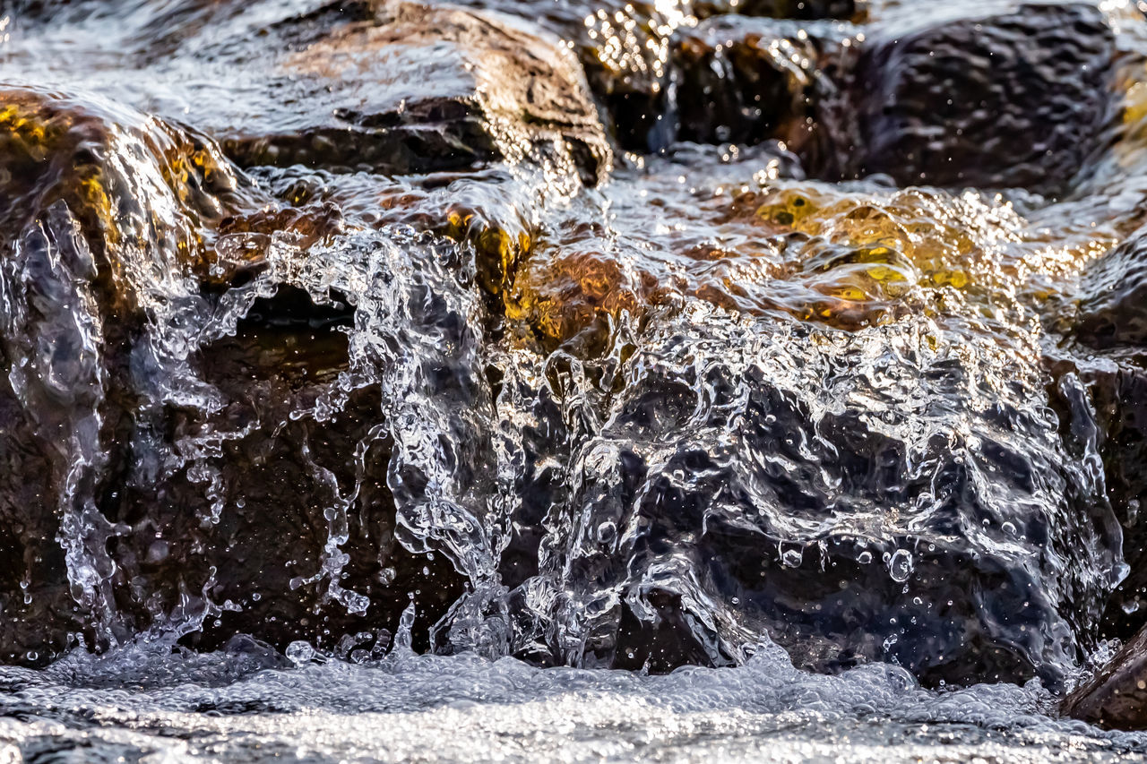 WATER SPLASHING ON ROCK