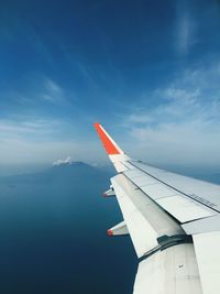 Airplane flying in sky