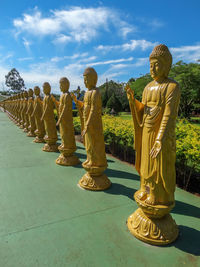 Statue of buddha against sky