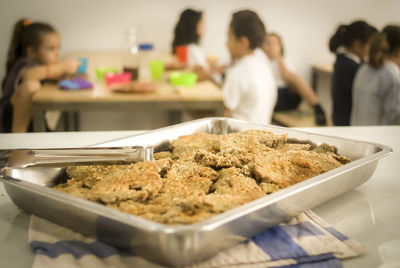 Man preparing food in kitchen