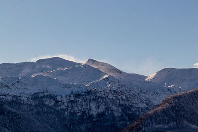 Bohinj mountains in winter