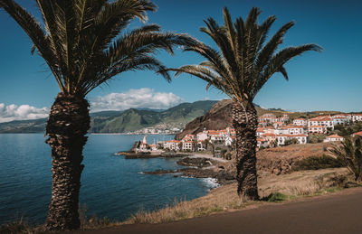 Scenic view of sea against sky