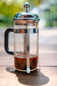 Close-up of drink on table