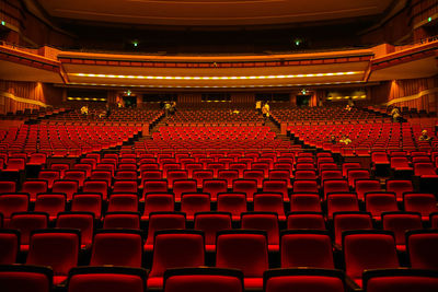 Full frame shot of empty theater