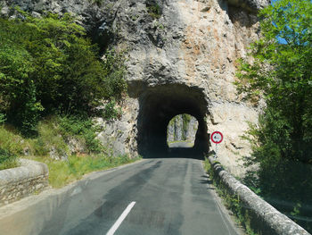 Road in tunnel
