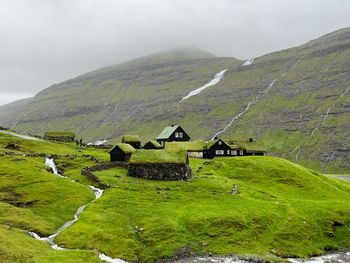 High angle view of mountain