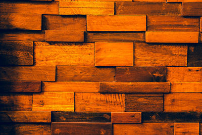 Full frame shot of wooden wall