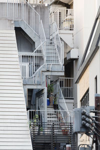 Low angle view of staircase in building