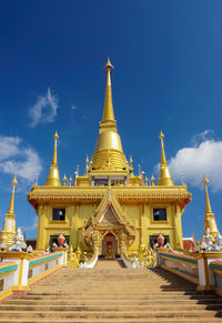 View of temple building against sky