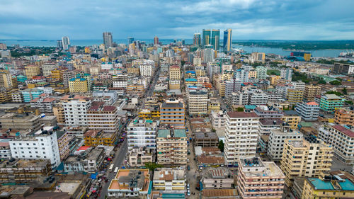 Aerial view of dar es salaam, tanzania