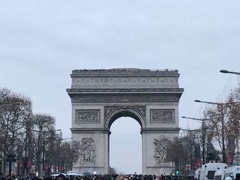 View of monument in city against sky