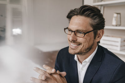 Portrait of happy man