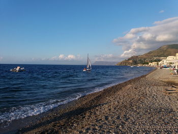 Scenic view of sea against sky