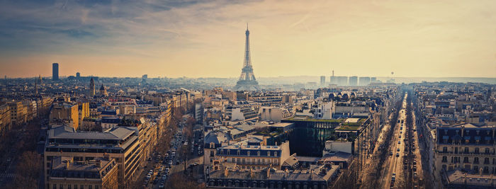 Cityscape against sky