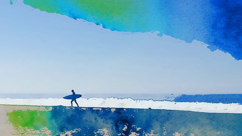 Scenic view of sea against sky