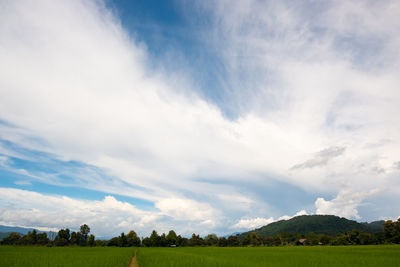 Scenic view of landscape against sky