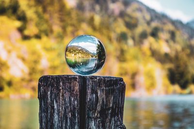 Reflection of lensball 