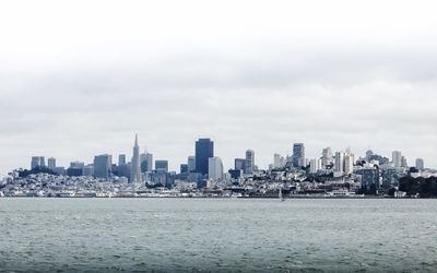 City skyline with waterfront