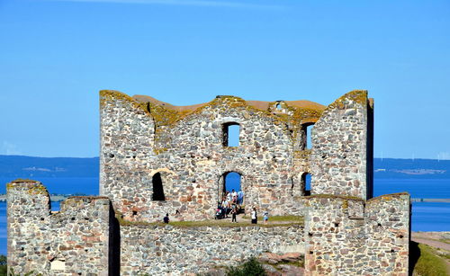 The ruins of brahehus castle in sweden.